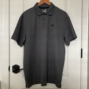 Under Armour, Men’s Golf Polo Shirt, Dark Gray, Size Large